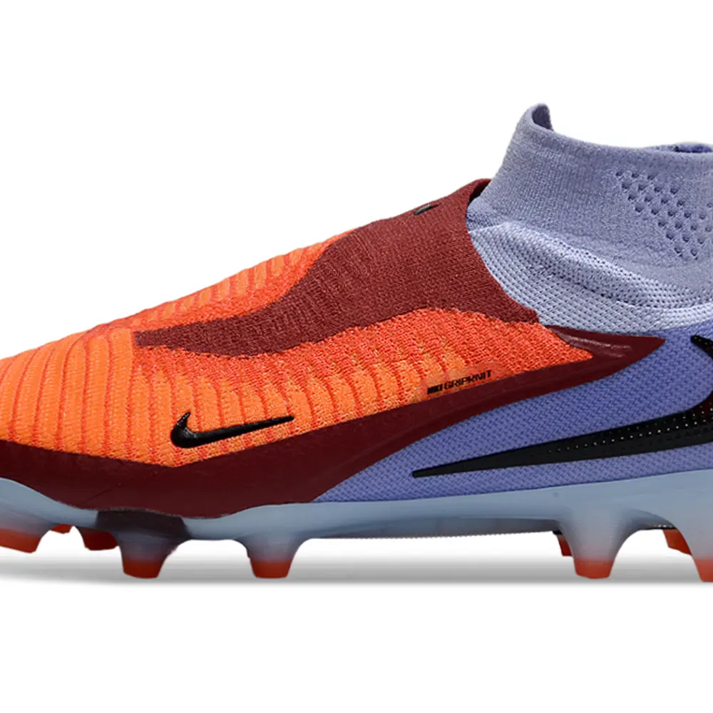 Chuteira Campo Nike Phantom GX 6 Elite FG Laranja e Roxo