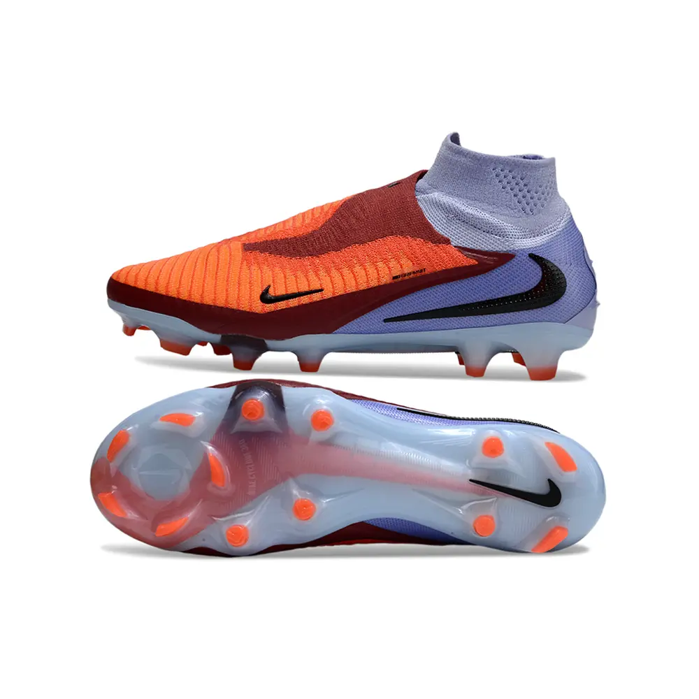 Chuteira Campo Nike Phantom GX 6 Elite FG Laranja e Roxo