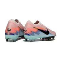Chuteira Campo Nike Air Zoom Mercurial Vapor 16 Elite Trava Mista Rosa, Azul e Preto - imagem 6