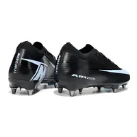 Chuteira Campo Nike Air Zoom Mercurial Vapor 16 Elite Trava Mista Preto e Azul - imagem 3