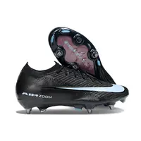 Chuteira Campo Nike Air Zoom Mercurial Vapor 16 Elite Trava Mista Preto e Azul - imagem 2