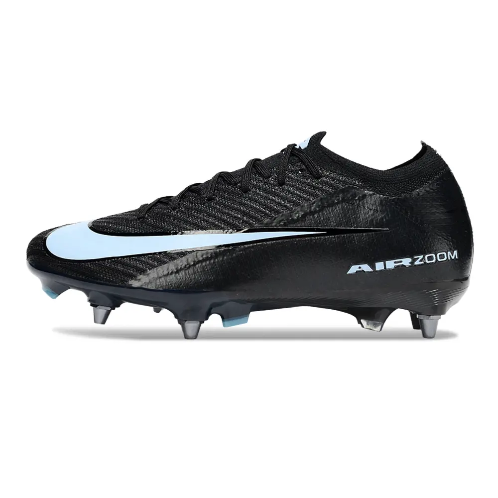 Chuteira Campo Nike Air Zoom Mercurial Vapor 16 Elite Trava Mista Preto e Azul