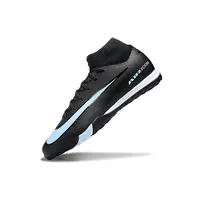 Chuteira Society Nike Air Zoom Mercurial Superfly 10 Elite FG ''Shadow'' Preto e Azul Farda de Boleiro - imagem 6