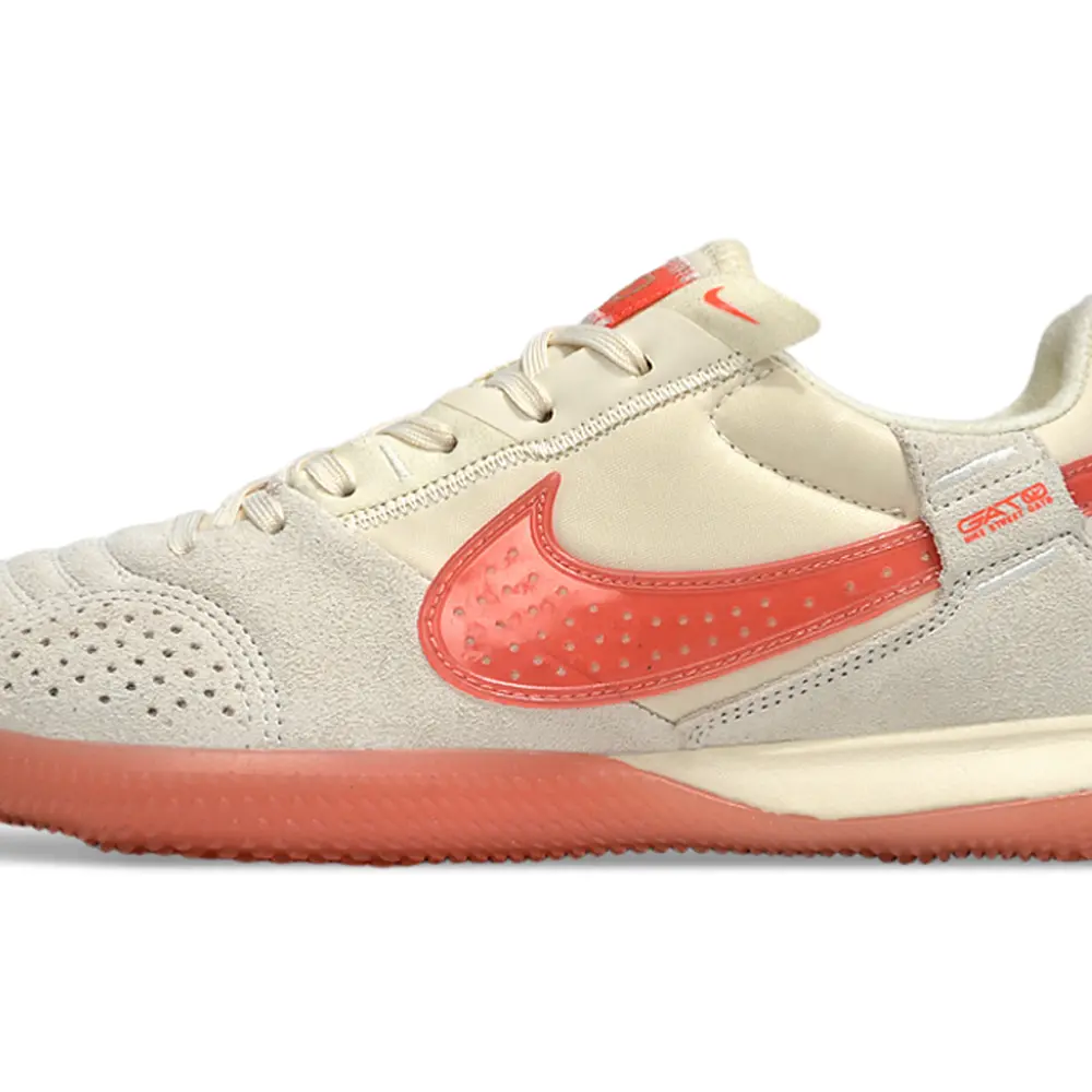 Chuteira Futsal Nike StreetGato IC Branco e Laranja