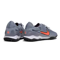 Chuteira Society Nike Tiempo Legend 10 Cinza e Laranja Farda de Boleiro - imagem 6