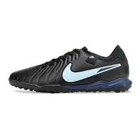Chuteira Society Nike Tiempo Legend 10 ''Shadow'' Preto e Azul - imagem 1