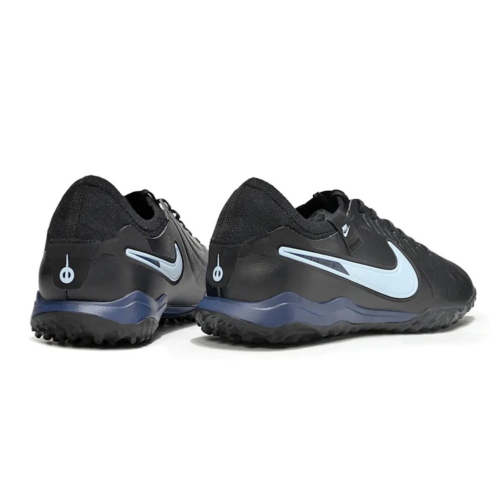 Chuteira Society Nike Tiempo Legend 10 ''Shadow'' Preto e Azul