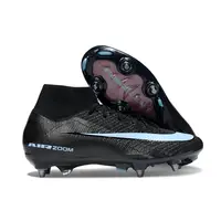 Chuteira Campo Nike Air Zoom Mercurial Superfly 10 Elite Trava Mista ''Shadow'' Preta e Azul Farda de Boleiro - imagem 2
