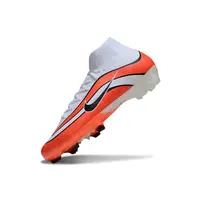 Chuteira Campo Nike Air Zoom Mercurial Superfly 10 Elite Trava Branco e Laranja Farda de Boleiro - imagem 3
