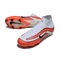 Chuteira Campo Nike Air Zoom Mercurial Superfly 10 Elite Trava Branco e Laranja Farda de Boleiro - imagem 4
