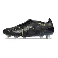 Chuteira Campo Adidas Predator Elite FT 30 Ponta de Aluminio Preto e Verde - imagem 1