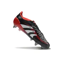 Chuteira Campo Adidas Predator Elite Ponta de Aluminio Preto e Vermelho Farda de Boleiro - imagem 2