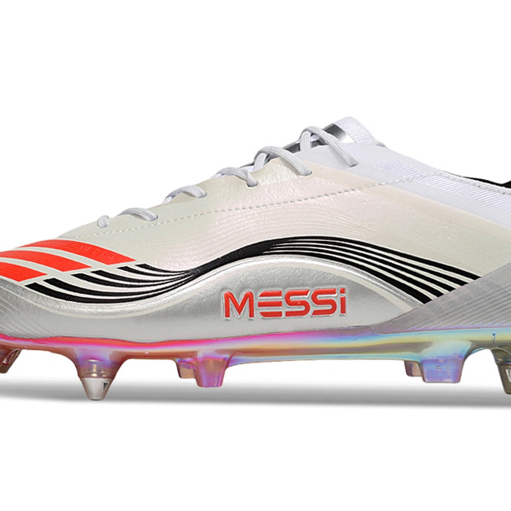 Chuteira Campo Adidas Predator Elite Ponta de Aluminio Branco, Laranja e Preto