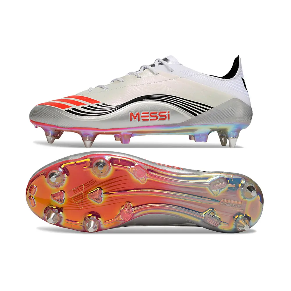 Chuteira Campo Adidas Predator Elite Ponta de Aluminio Branco, Laranja e Preto