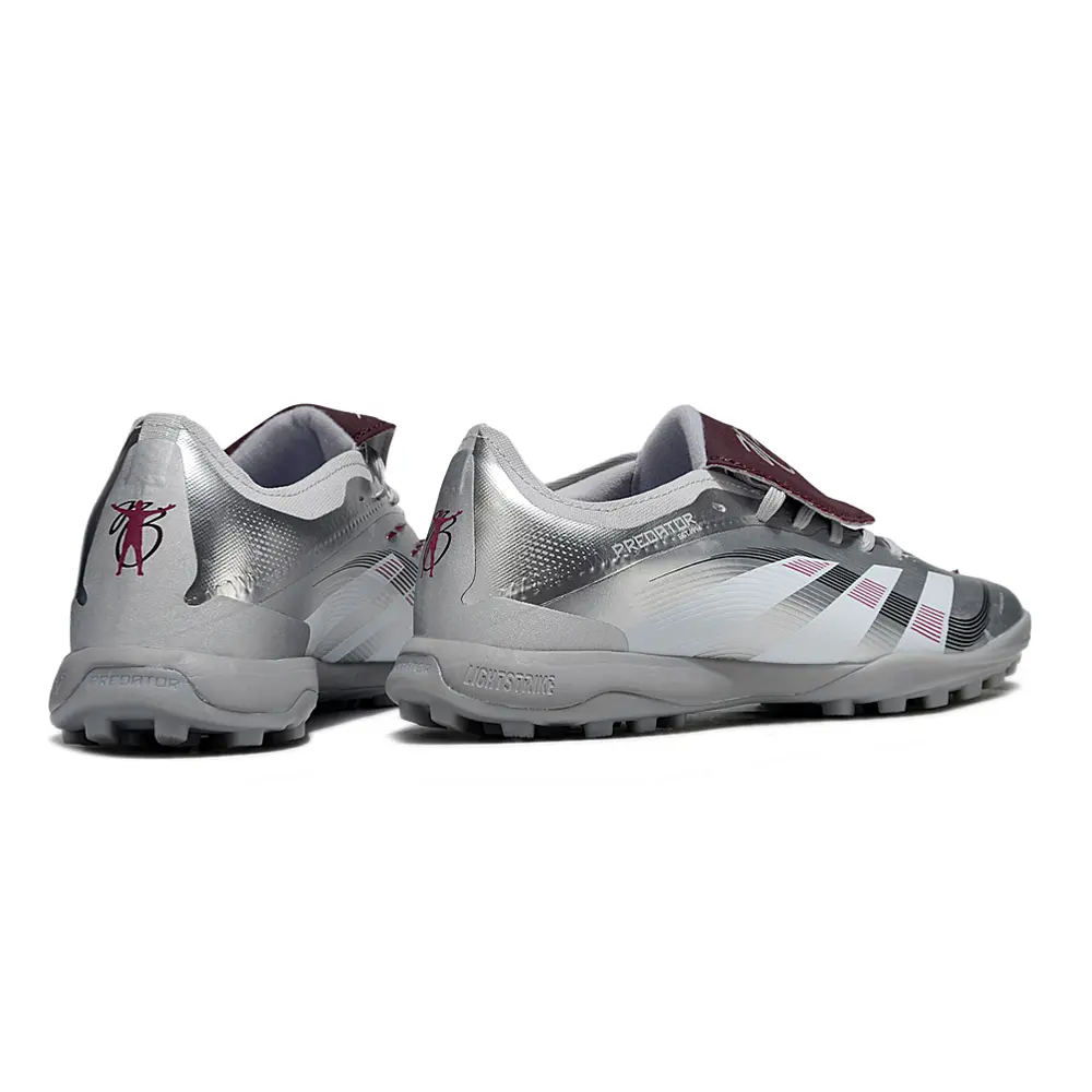 Chuteira Society Adidas Predator League Elite TF Prata Farda de Boleiro