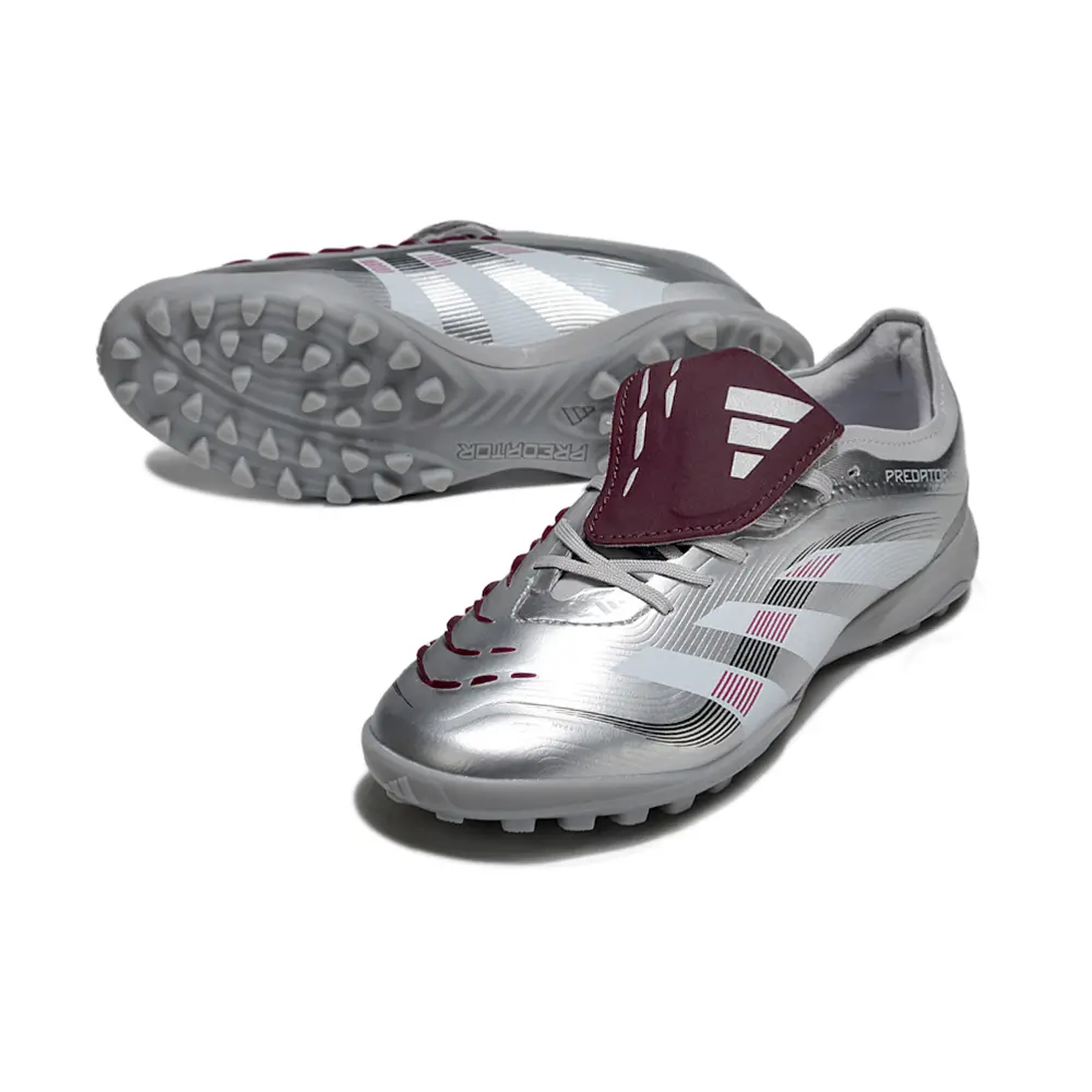 Chuteira Society Adidas Predator League Elite TF Prata Farda de Boleiro