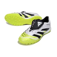 Chuteira Society Adidas Predator League Elite TF Branco, Verde e Preto Farda de Boleiro - imagem 4