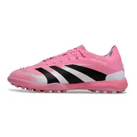 Chuteira Society Adidas Predator Elite TF Rosa, Branco e Preto Farda de Boleiro - imagem 1