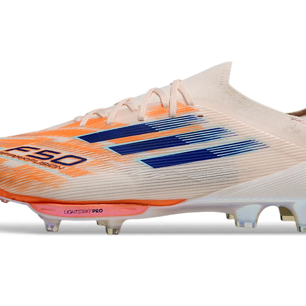 Chuteira Campo Adidas F50 FG Rosa e Azul Farde de Boleiro