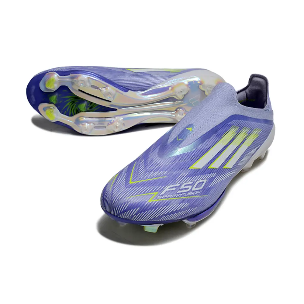 Chuteira Campo Adidas F50+ LL FG Roxo e Verde Farde de Boleiro