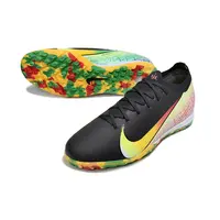 Chuteira Society Nike Air Zoom Mercurial Vapor 16 Elite TF Preto, Amarelo e Rosa Farde de Boleiro - imagem 6