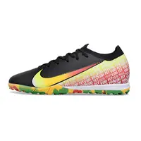Chuteira Society Nike Air Zoom Mercurial Vapor 16 Elite TF Preto, Amarelo e Rosa Farde de Boleiro - imagem 1