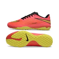 Chuteira Society Nike Hypervenom TF Rosa e Amarelo Farde de Boleiro - imagem 7