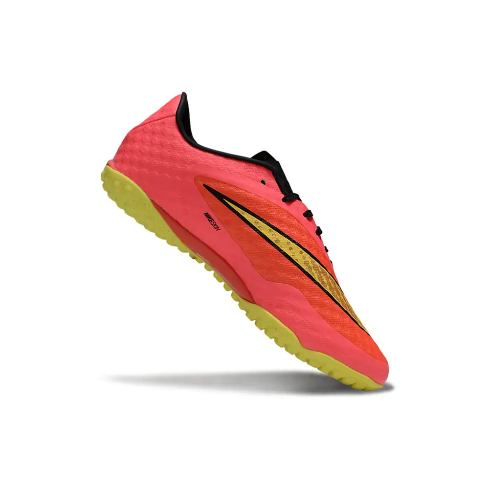  Chuteira Society Nike Hypervenom TF Rosa e Amarelo Farde de Boleiro