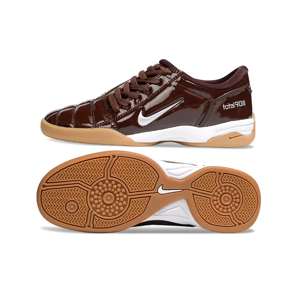 Chuteira Futsal Nike Total 90 IC Marrom Farde de Boleiro