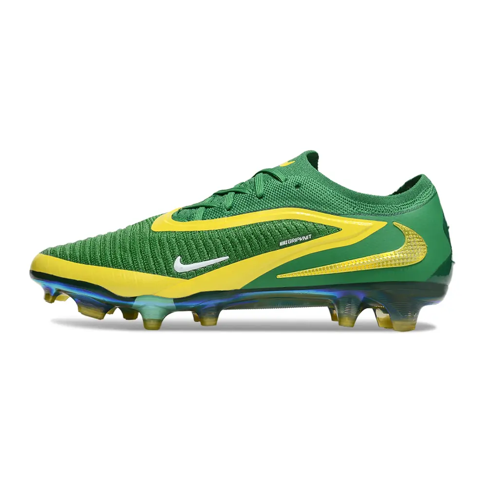 Chuteira Campo Nike Phantom GX 3 Elite FG Verde e Amarelo