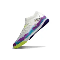 Chuteira Society Puma Future 8 TF Rosa e Branco | Farda de Boleiro - imagem 5