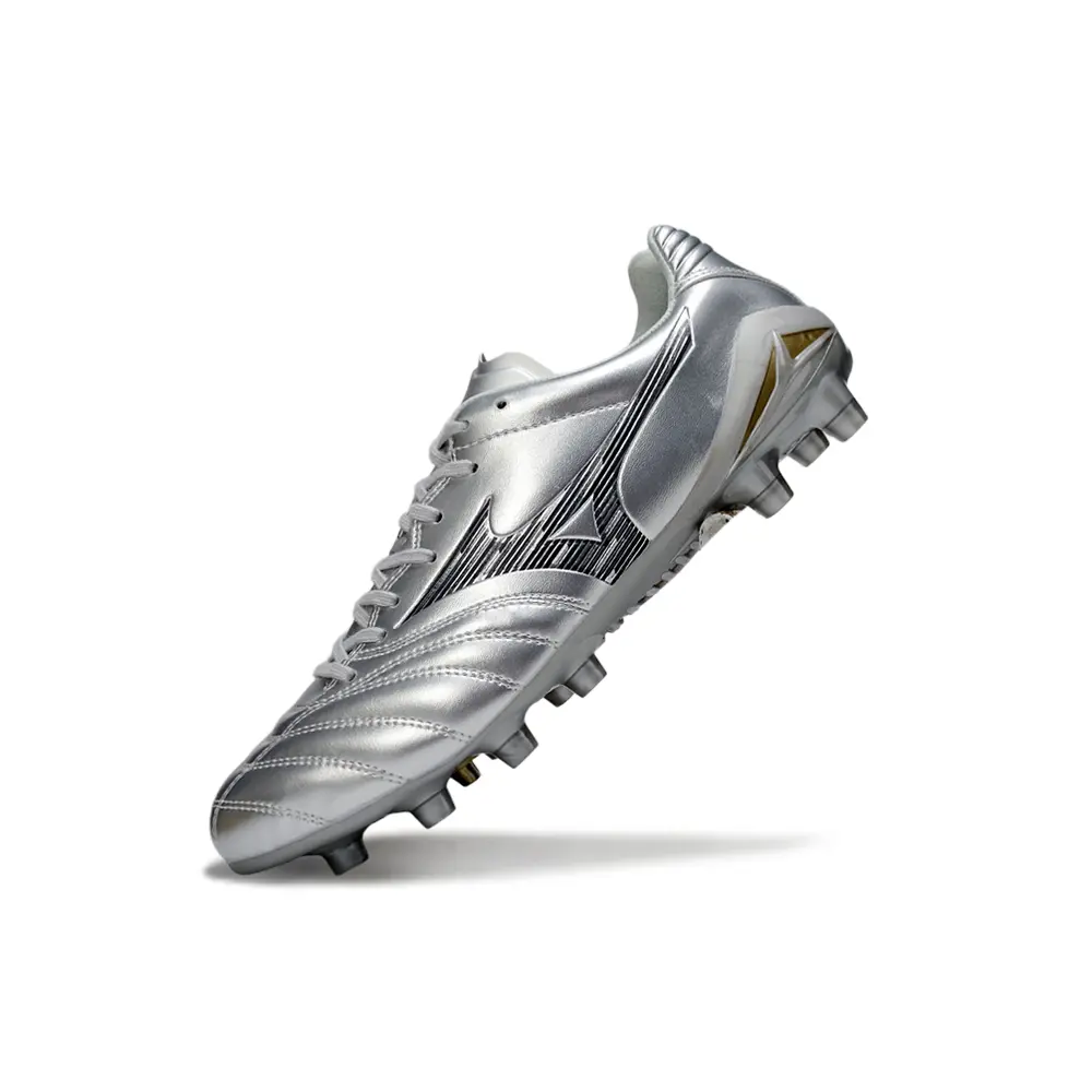 Chuteira Campo Mizuno Morelia Neo 4 FG Prata | Farda de Boleiro