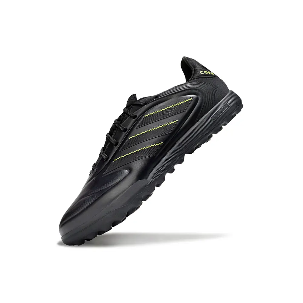 Chuteira Society Adidas Copa Pure.2 TF Preta e Verde "Electric Stealth" | Farda de Boleiro