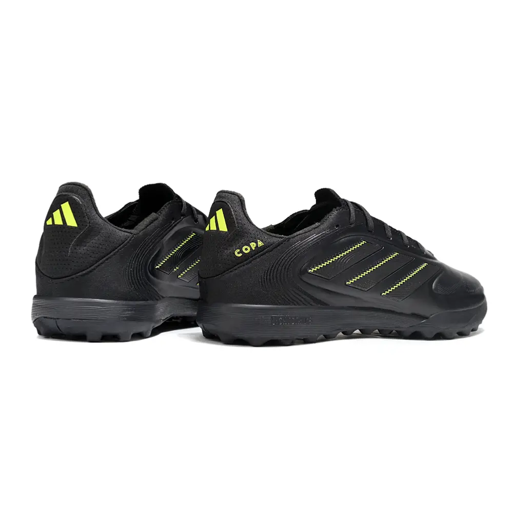 Chuteira Society Adidas Copa Pure.2 TF Preta e Verde "Electric Stealth" | Farda de Boleiro