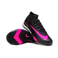 Chuteira Society Nike Air Zoom Mercurial Superfly 10 Elite FG Preto e Rosa - imagem 5