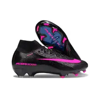 Chuteira Campo Nike Air Zoom Mercurial Superfly 10 Elite FG Preto e Rosa - imagem 3