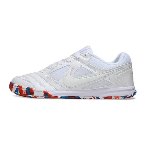 Chuteira Futsal Supreme x Nike SB Gato IC Branco, Vermelho e Azul