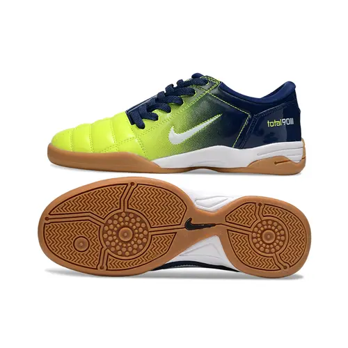 Chuteira Futsal Nike Total 90 IC Verde e Azul
