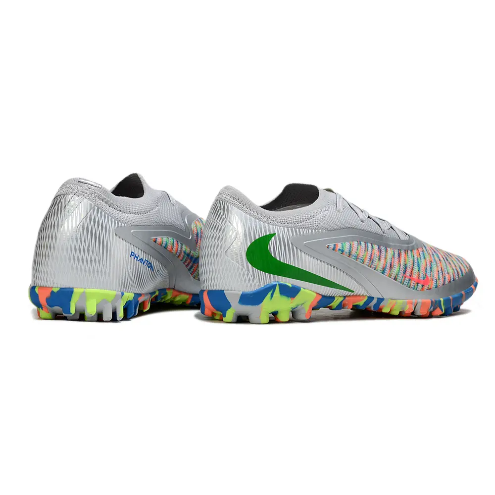 Chuteira Society Nike Phantom ReactX 6 Pro TF Prata