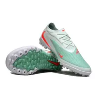 Chuteira Society Nike Phantom ReactX 6 Pro TF Verde e Laranja - imagem 4