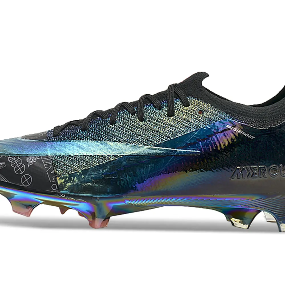 Chuteira Infantil Campo Nike Air Zoom Mercurial Vapor 16 Elite FG Preto 