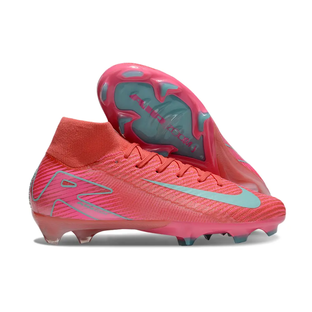 Chuteira Infantil Campo Nike Air Zoom Mercurial Superfly 10 Elite FG Rosa