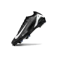 Chuteira Infantil Campo Nike Air Zoom Mercurial Vapor 16 Elite FG Preto e Branco - imagem 6