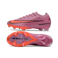 Chuteira Infantil Campo Nike Air Zoom Mercurial Vapor 16 Elite FG Rosa e Laranja - imagem 5