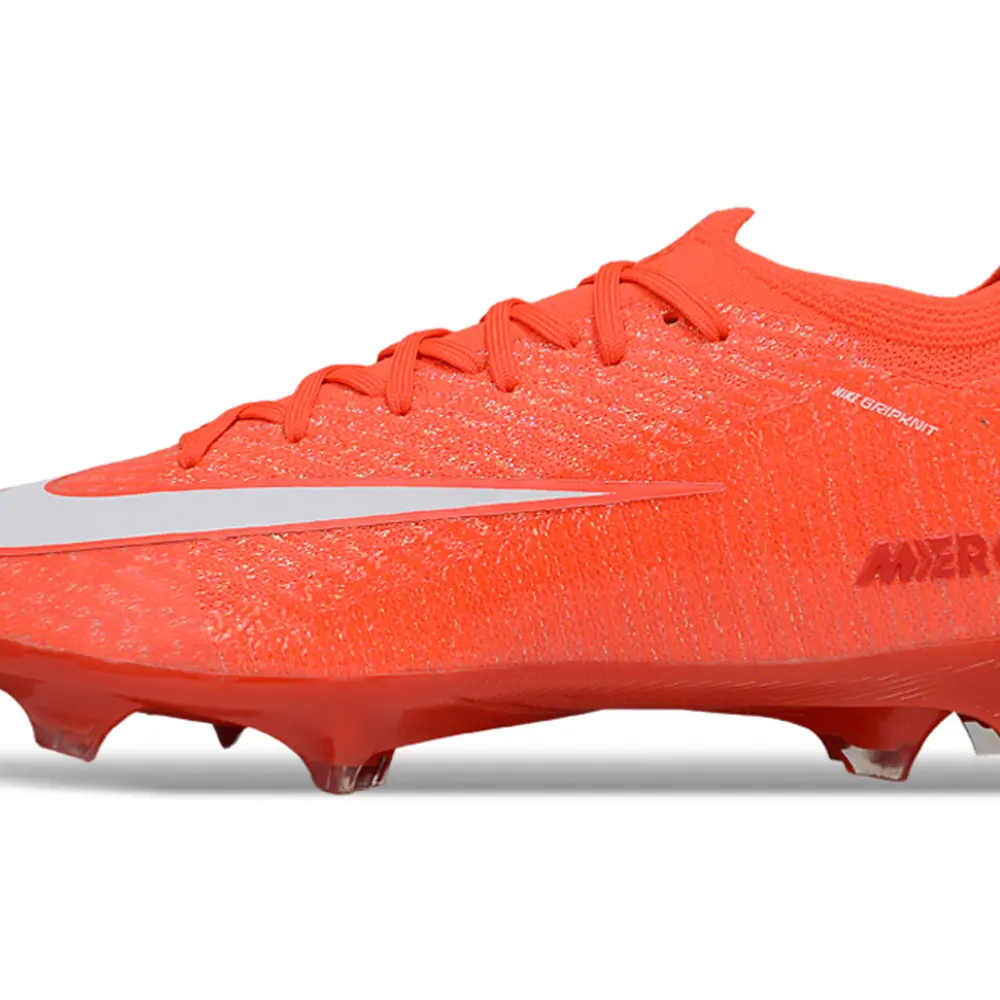 Chuteira Infantil Campo Nike Air Zoom Mercurial Vapor 16 Elite FG Laranja