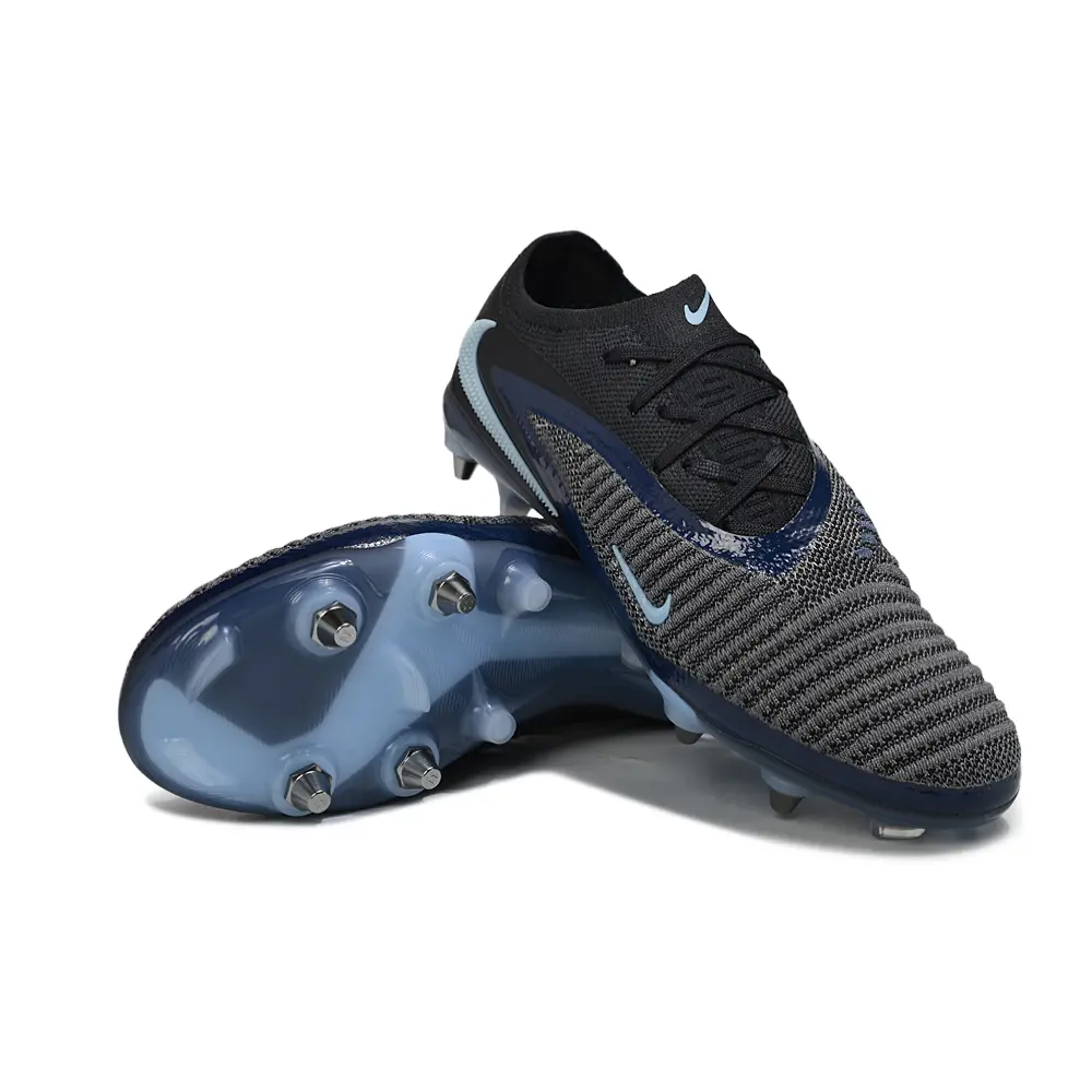 Chuteira Campo Nike Phantom GX 6 Elite Trava Mista Preto e Azul
