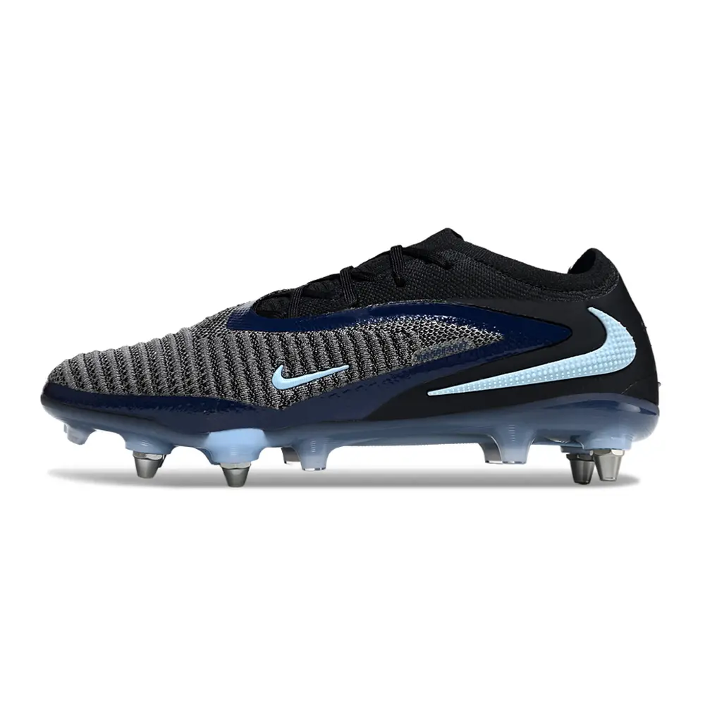 Chuteira Campo Nike Phantom GX 6 Elite Trava Mista Preto e Azul