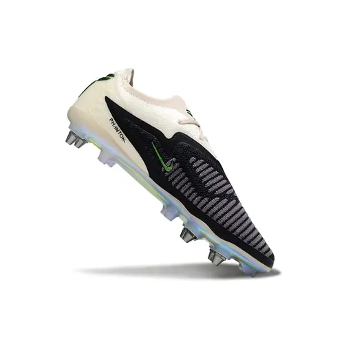 Chuteira Campo Nike Phantom GX 6 Elite Trava Mista Branco, Preto e Verde
