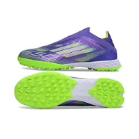 Chuteira Society Adidas F50+ TF Roxo e Verde - imagem 5