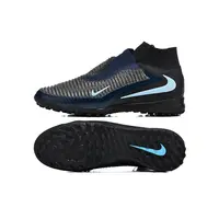Chuteira Society Nike Phantom GX 6 DF Elite TF Preto e Azul - imagem 7